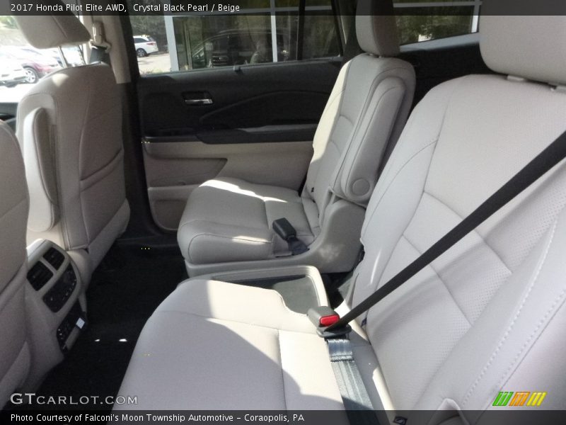 Crystal Black Pearl / Beige 2017 Honda Pilot Elite AWD