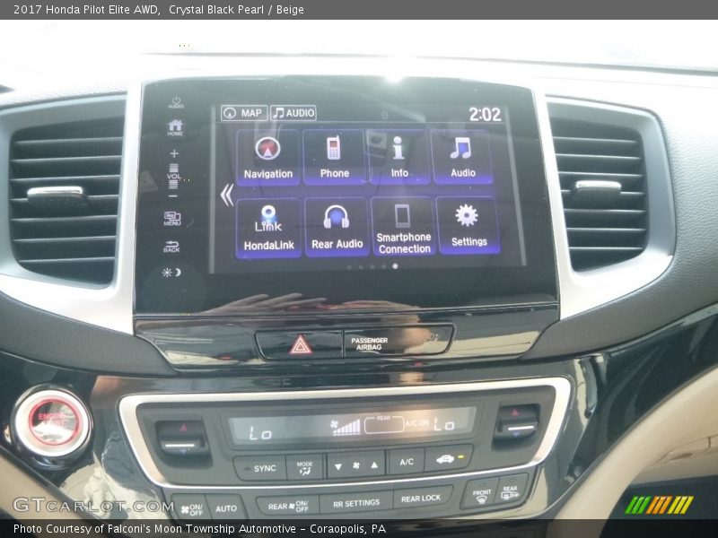 Crystal Black Pearl / Beige 2017 Honda Pilot Elite AWD