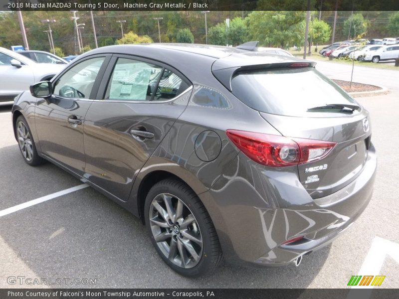 Machine Gray Metallic / Black 2018 Mazda MAZDA3 Touring 5 Door