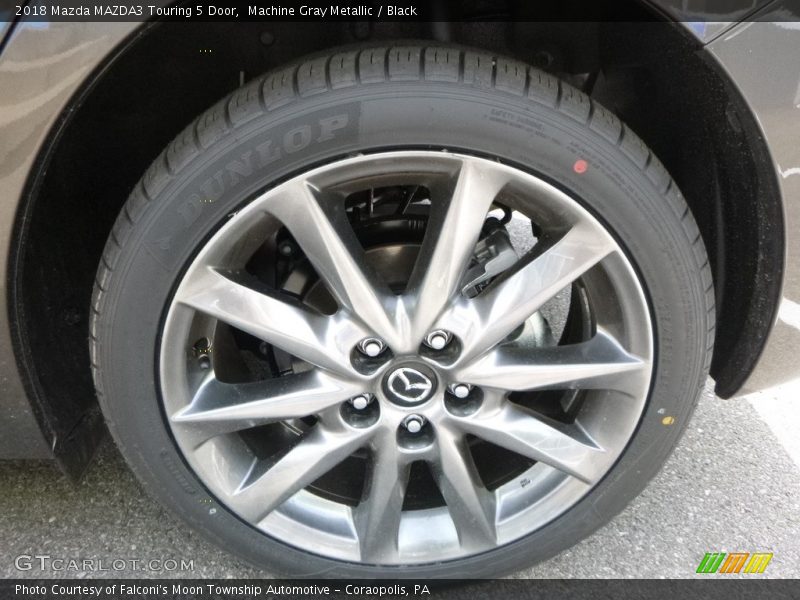 Machine Gray Metallic / Black 2018 Mazda MAZDA3 Touring 5 Door