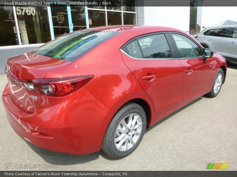 Soul Red Metallic / Black 2018 Mazda MAZDA3 Sport 4 Door