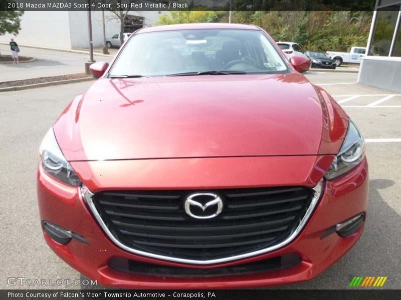 Soul Red Metallic / Black 2018 Mazda MAZDA3 Sport 4 Door