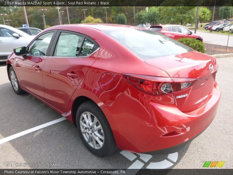 Soul Red Metallic / Black 2018 Mazda MAZDA3 Sport 4 Door