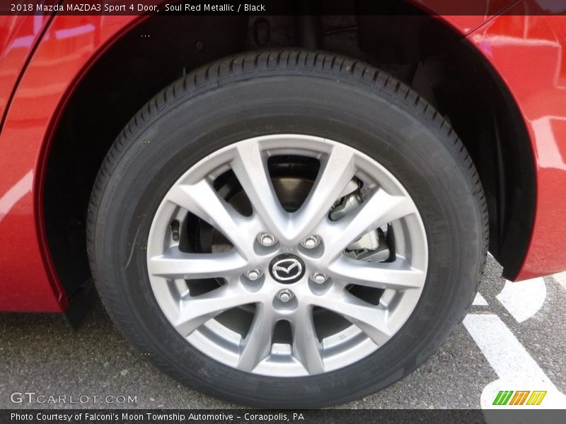 Soul Red Metallic / Black 2018 Mazda MAZDA3 Sport 4 Door