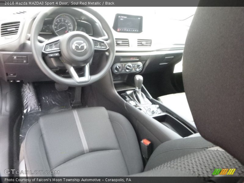 Soul Red Metallic / Black 2018 Mazda MAZDA3 Sport 4 Door