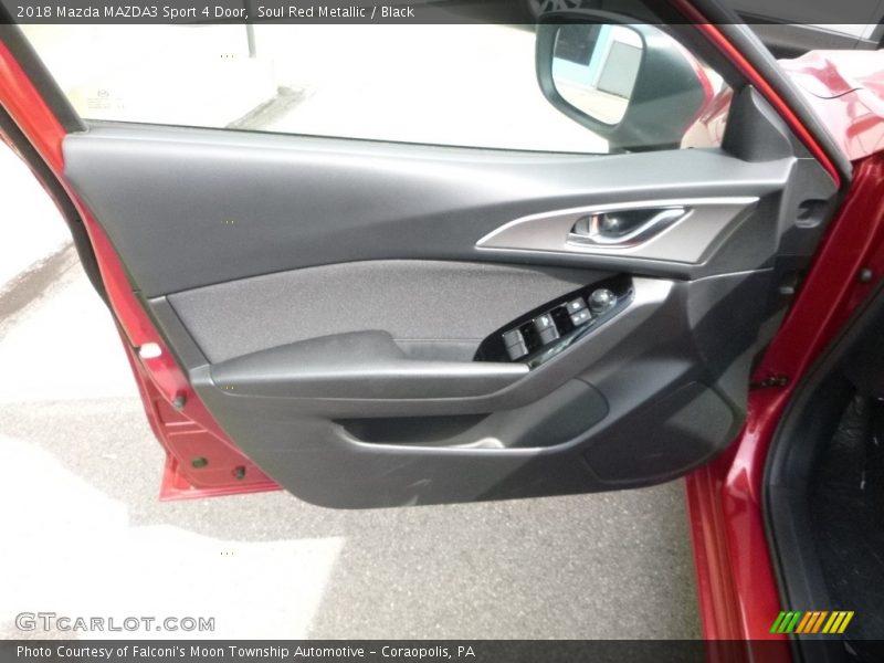 Soul Red Metallic / Black 2018 Mazda MAZDA3 Sport 4 Door