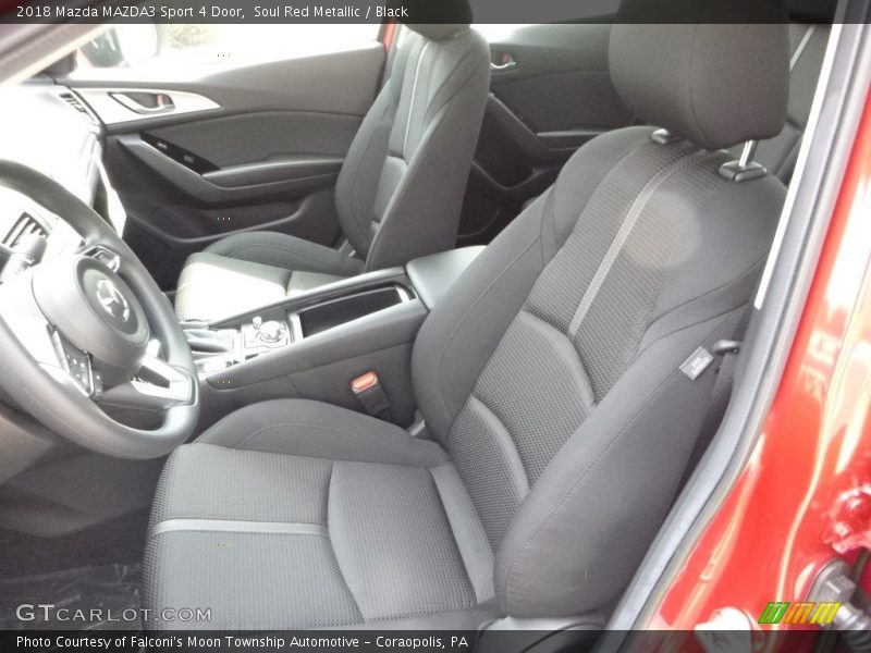 Soul Red Metallic / Black 2018 Mazda MAZDA3 Sport 4 Door