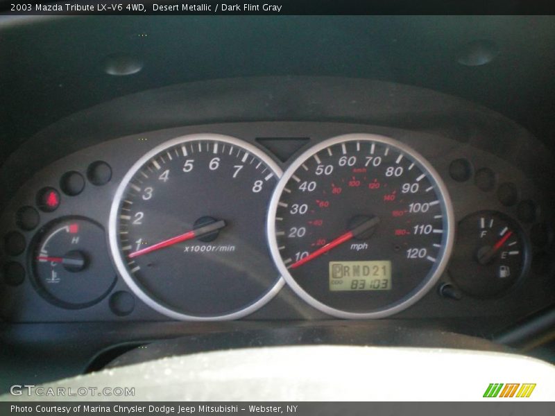 Desert Metallic / Dark Flint Gray 2003 Mazda Tribute LX-V6 4WD