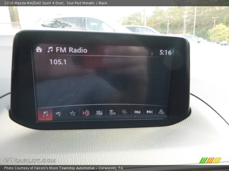 Soul Red Metallic / Black 2018 Mazda MAZDA3 Sport 4 Door
