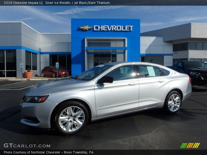 Silver Ice Metallic / Jet Black/Dark Titanium 2014 Chevrolet Impala LS