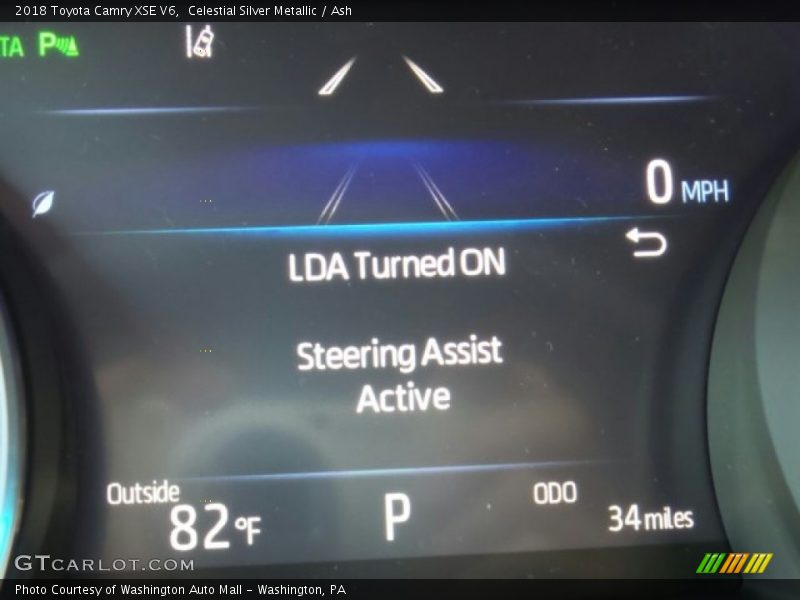 Celestial Silver Metallic / Ash 2018 Toyota Camry XSE V6