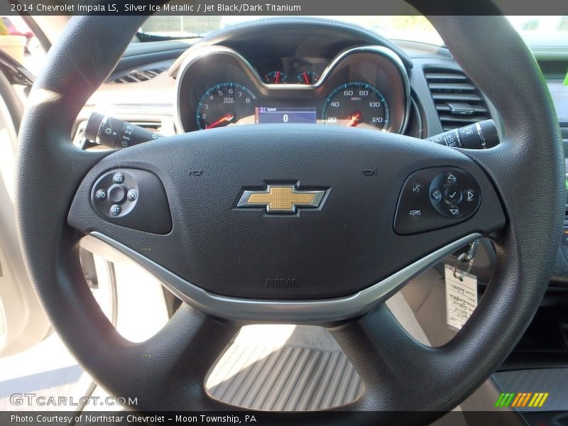 Silver Ice Metallic / Jet Black/Dark Titanium 2014 Chevrolet Impala LS