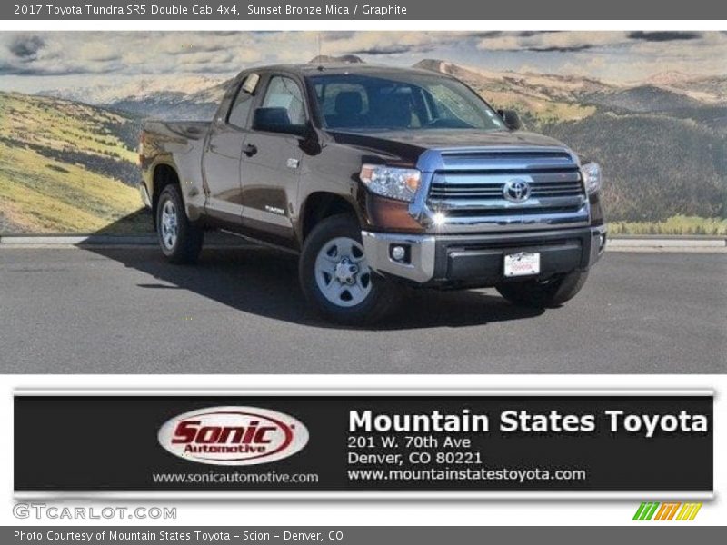 Sunset Bronze Mica / Graphite 2017 Toyota Tundra SR5 Double Cab 4x4