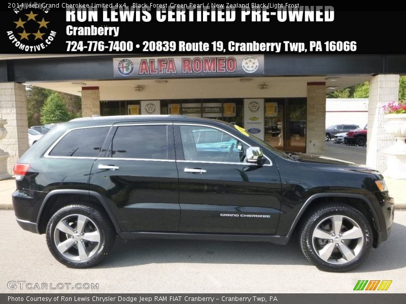 Black Forest Green Pearl / New Zealand Black/Light Frost 2014 Jeep Grand Cherokee Limited 4x4