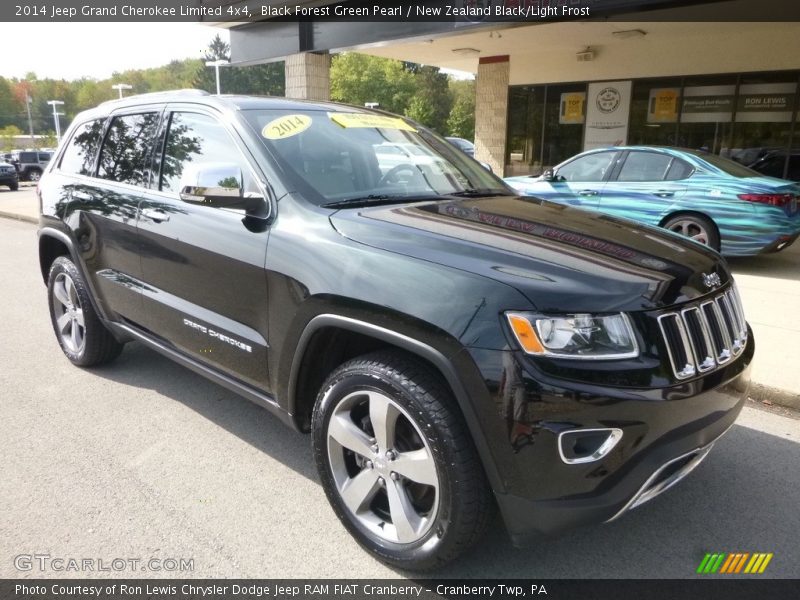 Black Forest Green Pearl / New Zealand Black/Light Frost 2014 Jeep Grand Cherokee Limited 4x4