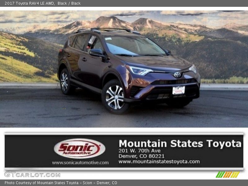 Black / Black 2017 Toyota RAV4 LE AWD
