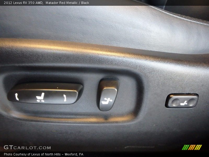 Matador Red Metallic / Black 2012 Lexus RX 350 AWD