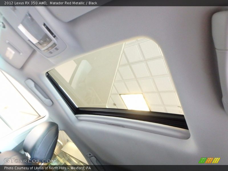 Matador Red Metallic / Black 2012 Lexus RX 350 AWD