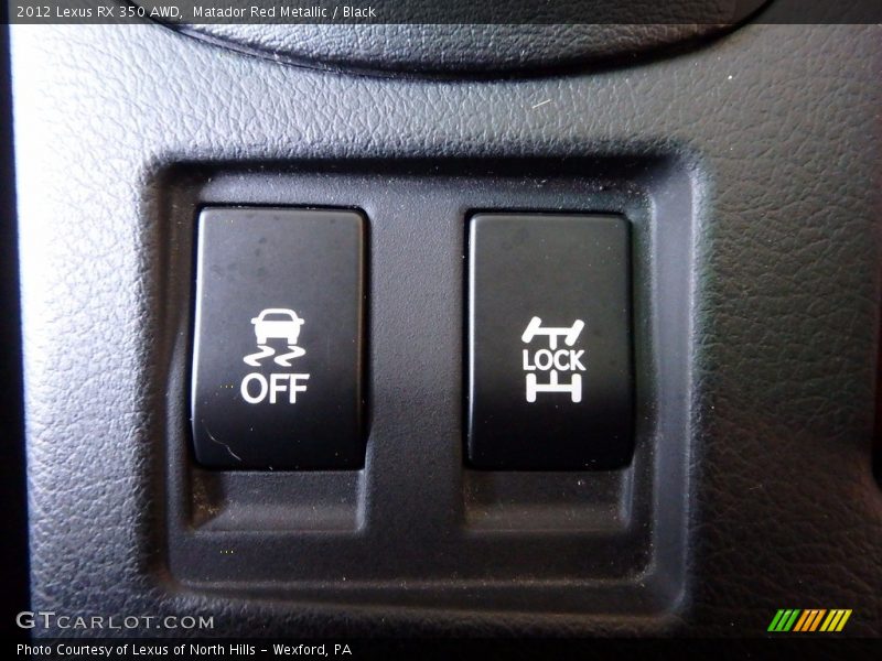 Matador Red Metallic / Black 2012 Lexus RX 350 AWD