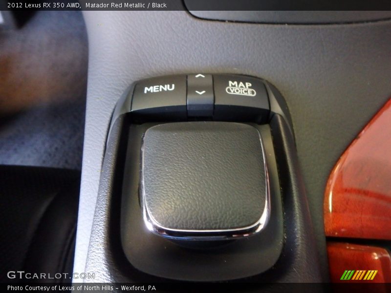 Matador Red Metallic / Black 2012 Lexus RX 350 AWD