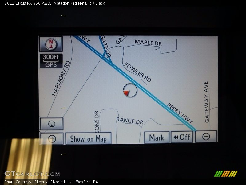 Matador Red Metallic / Black 2012 Lexus RX 350 AWD