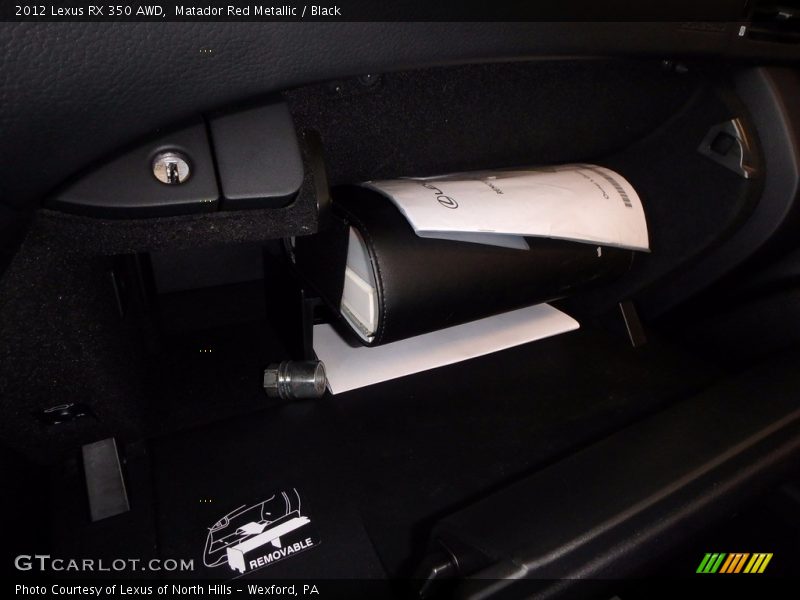 Matador Red Metallic / Black 2012 Lexus RX 350 AWD