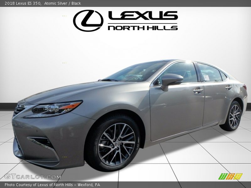 Atomic Silver / Black 2018 Lexus ES 350