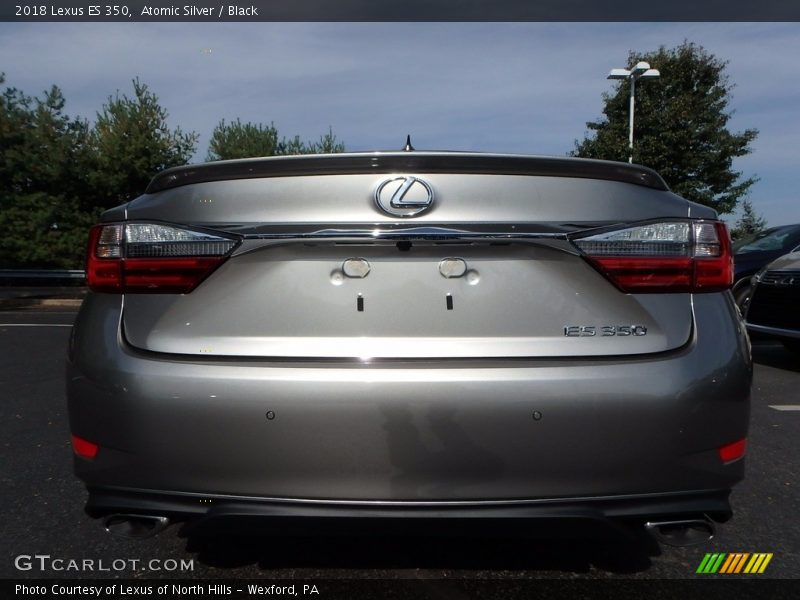 Atomic Silver / Black 2018 Lexus ES 350