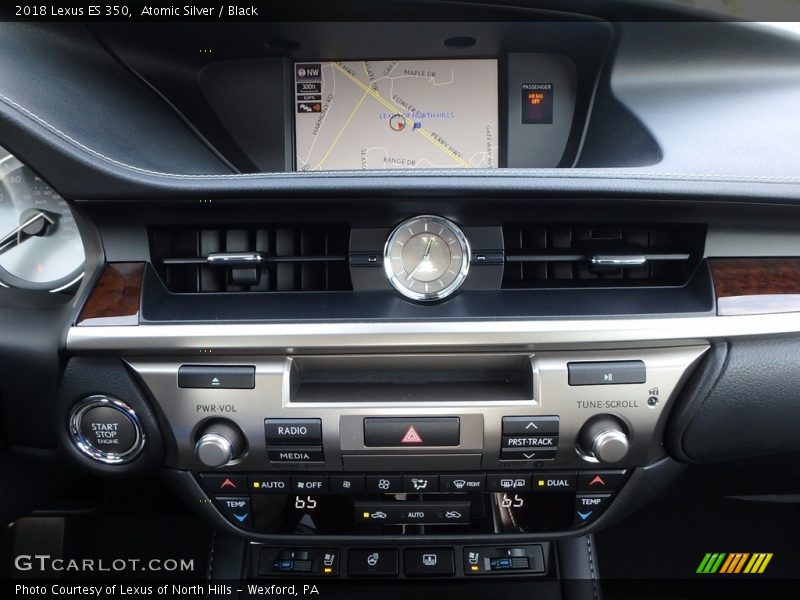 Atomic Silver / Black 2018 Lexus ES 350