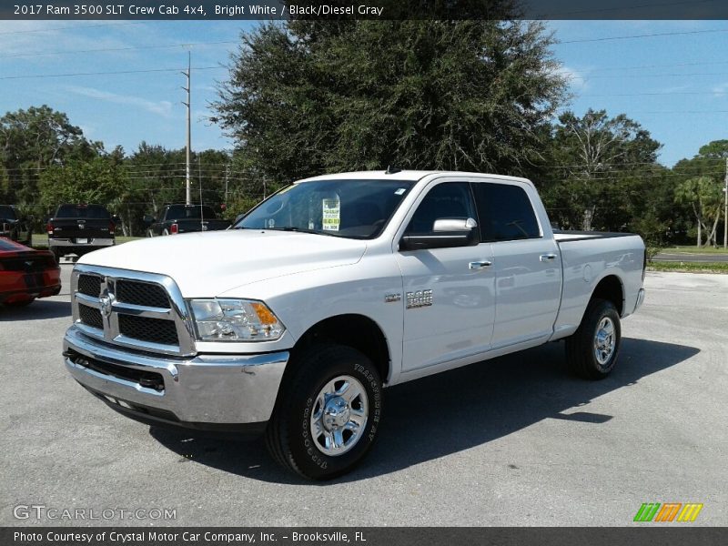 Bright White / Black/Diesel Gray 2017 Ram 3500 SLT Crew Cab 4x4