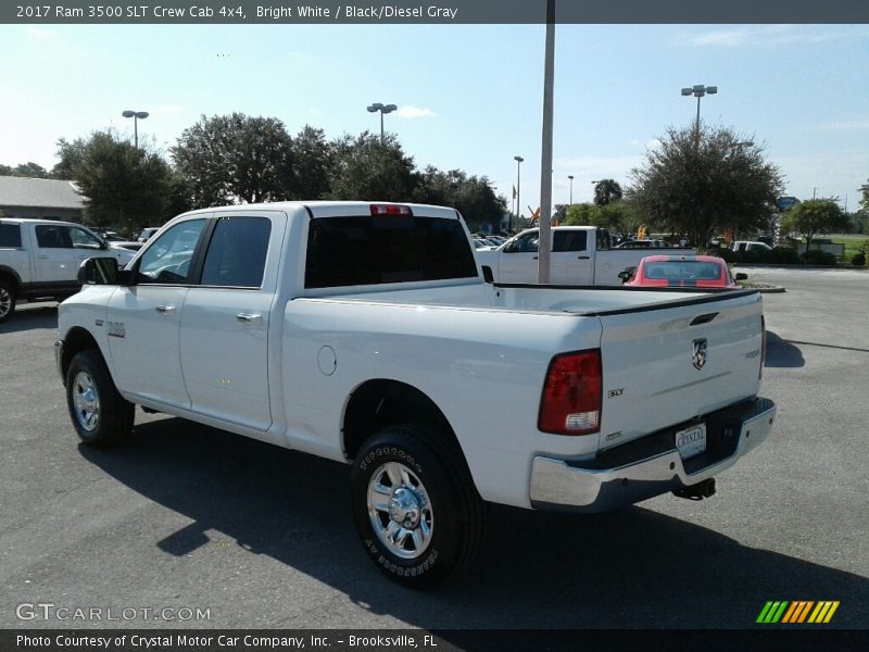 Bright White / Black/Diesel Gray 2017 Ram 3500 SLT Crew Cab 4x4