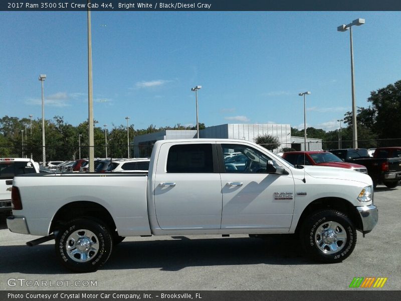 Bright White / Black/Diesel Gray 2017 Ram 3500 SLT Crew Cab 4x4