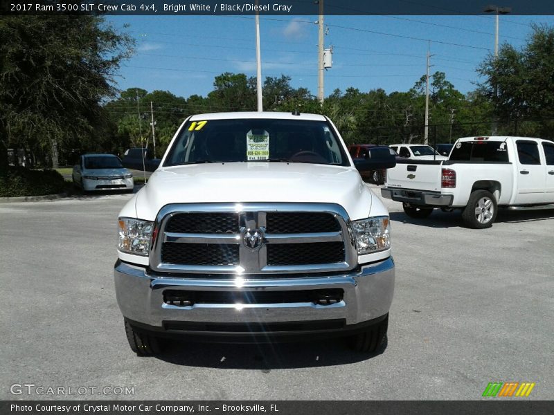 Bright White / Black/Diesel Gray 2017 Ram 3500 SLT Crew Cab 4x4