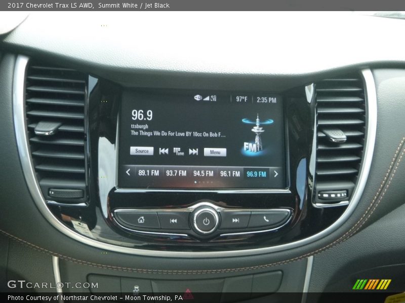 Summit White / Jet Black 2017 Chevrolet Trax LS AWD