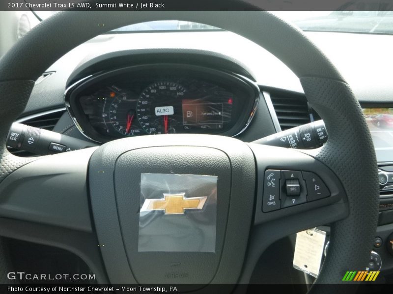 Summit White / Jet Black 2017 Chevrolet Trax LS AWD