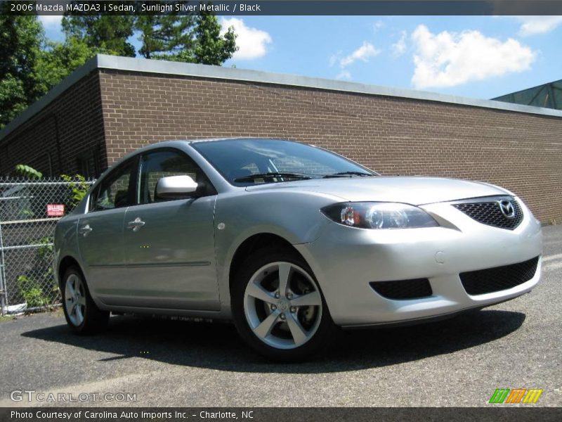 Sunlight Silver Metallic / Black 2006 Mazda MAZDA3 i Sedan