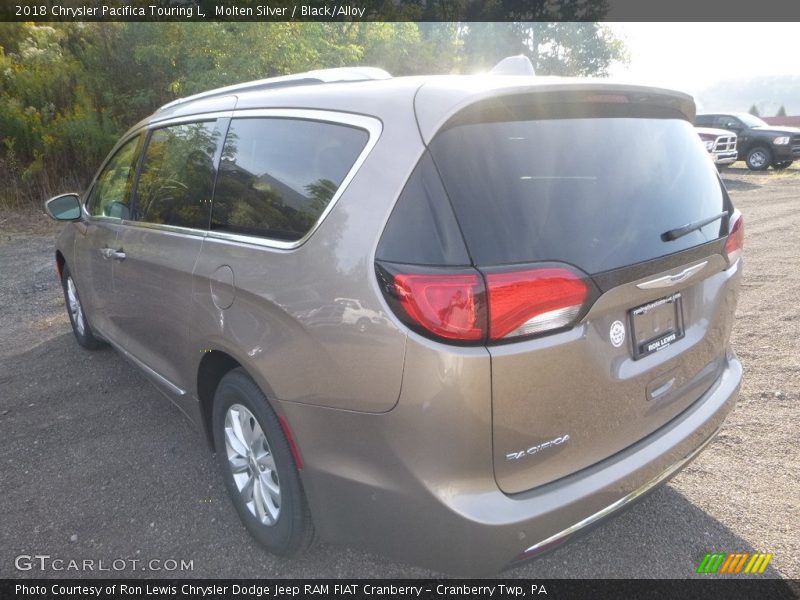 Molten Silver / Black/Alloy 2018 Chrysler Pacifica Touring L