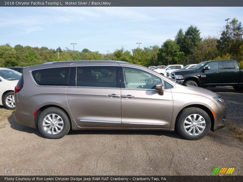 Molten Silver / Black/Alloy 2018 Chrysler Pacifica Touring L