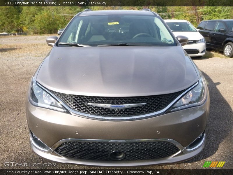 Molten Silver / Black/Alloy 2018 Chrysler Pacifica Touring L