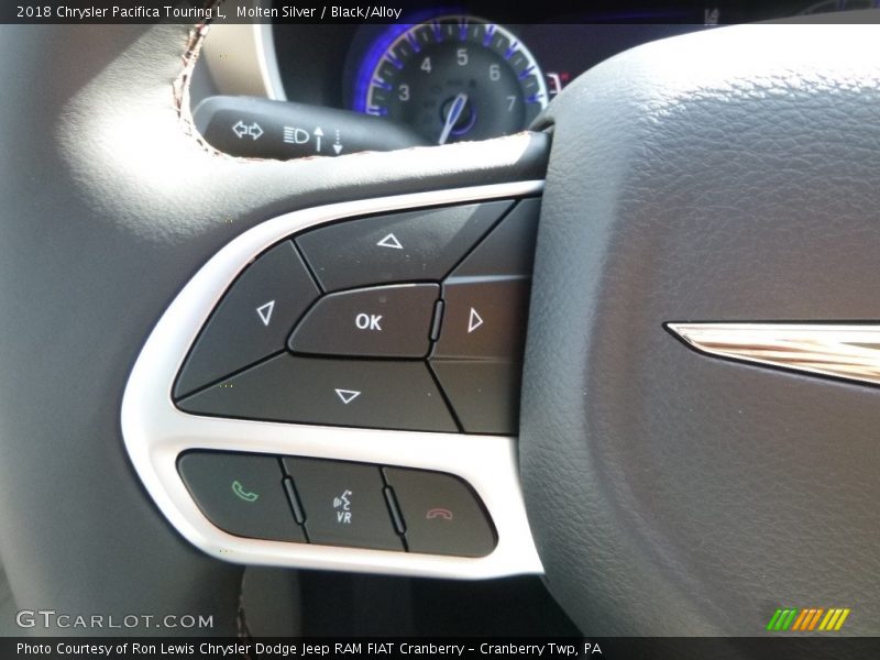 Molten Silver / Black/Alloy 2018 Chrysler Pacifica Touring L