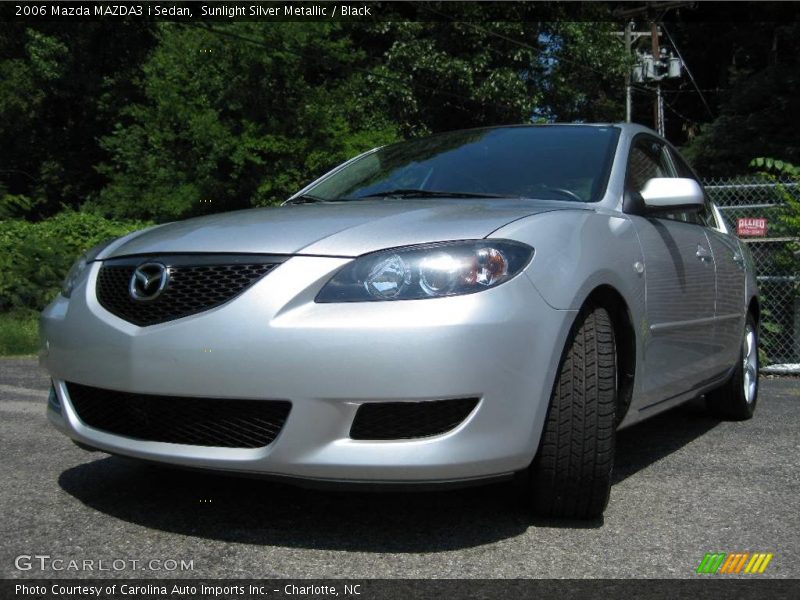 Sunlight Silver Metallic / Black 2006 Mazda MAZDA3 i Sedan