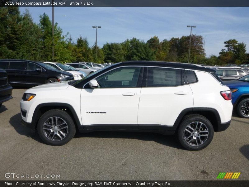 White / Black 2018 Jeep Compass Latitude 4x4