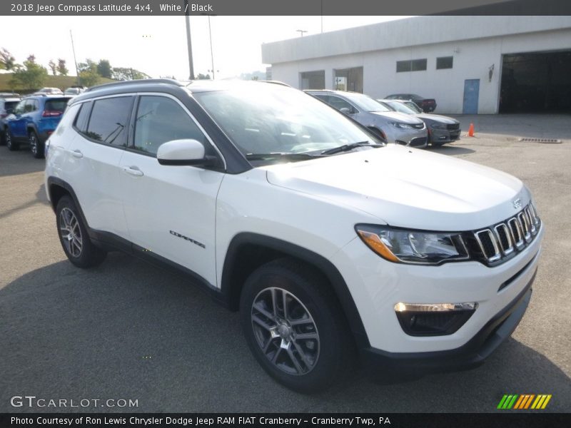 White / Black 2018 Jeep Compass Latitude 4x4