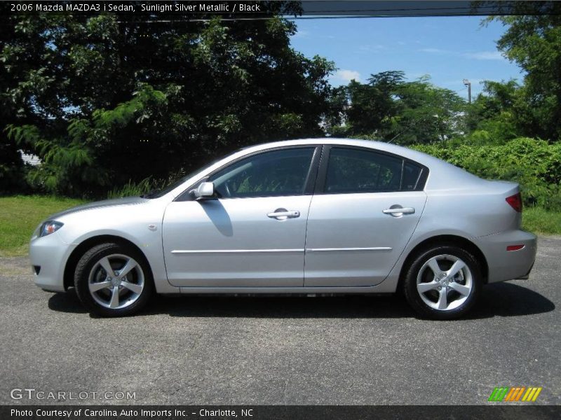 Sunlight Silver Metallic / Black 2006 Mazda MAZDA3 i Sedan