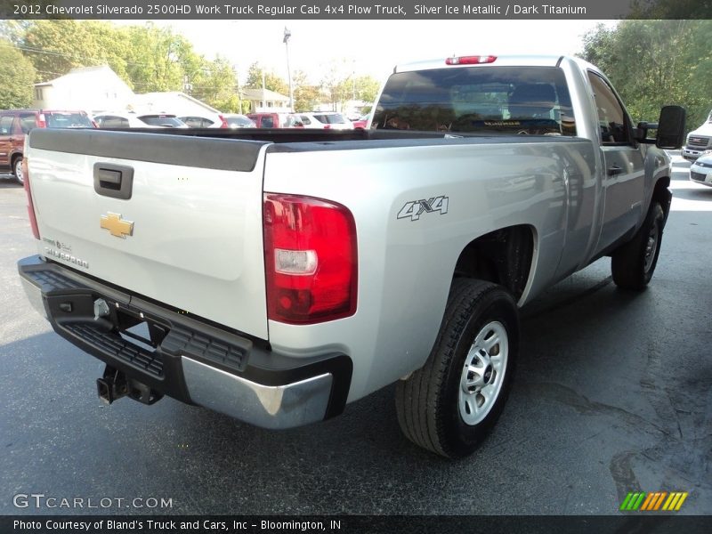Silver Ice Metallic / Dark Titanium 2012 Chevrolet Silverado 2500HD Work Truck Regular Cab 4x4 Plow Truck