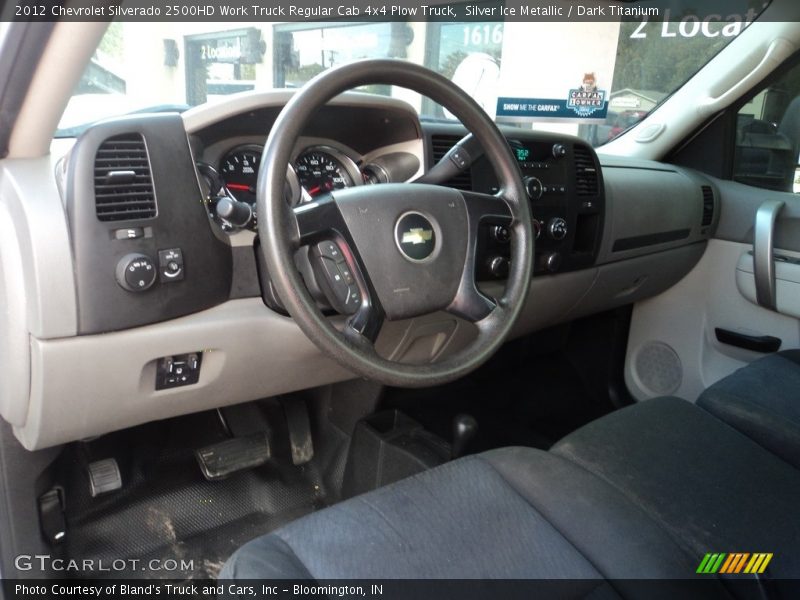 Silver Ice Metallic / Dark Titanium 2012 Chevrolet Silverado 2500HD Work Truck Regular Cab 4x4 Plow Truck