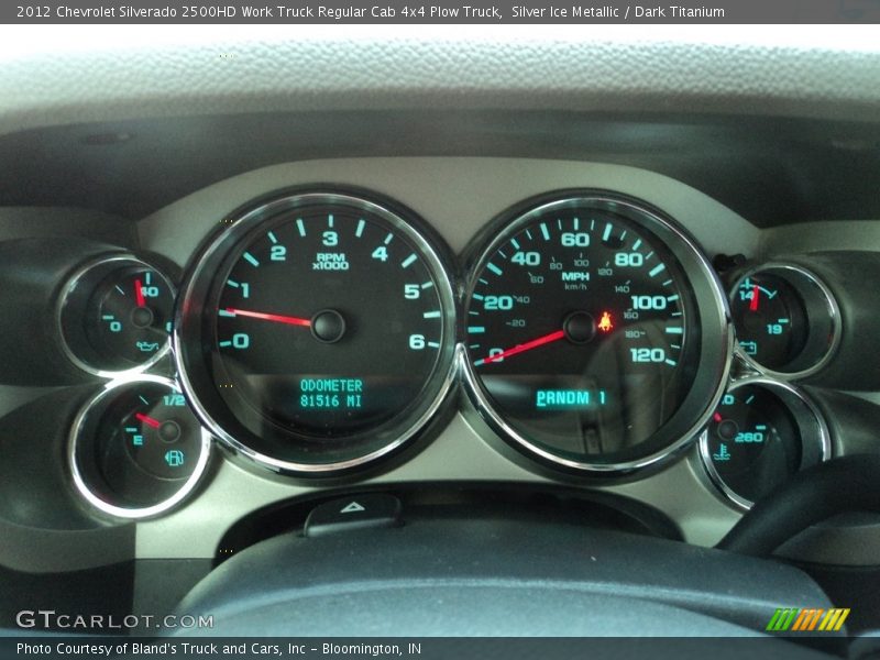 Silver Ice Metallic / Dark Titanium 2012 Chevrolet Silverado 2500HD Work Truck Regular Cab 4x4 Plow Truck