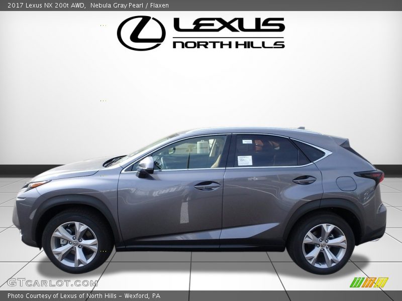 Nebula Gray Pearl / Flaxen 2017 Lexus NX 200t AWD