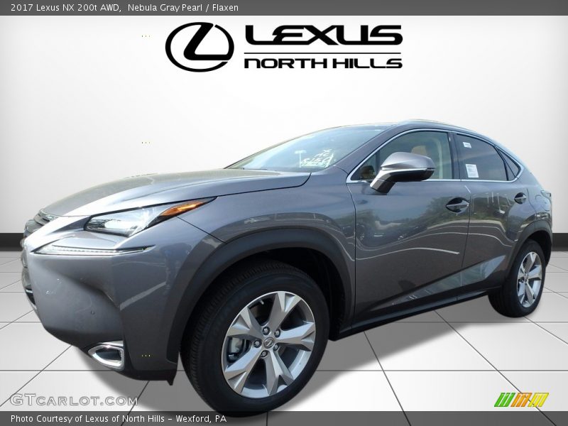 Nebula Gray Pearl / Flaxen 2017 Lexus NX 200t AWD