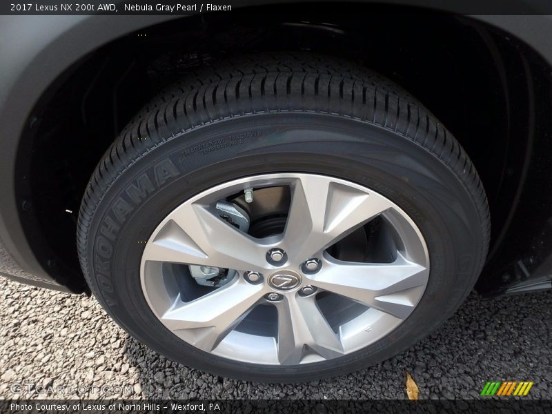 Nebula Gray Pearl / Flaxen 2017 Lexus NX 200t AWD